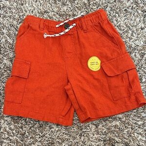 Cat & Jack Bright Orange Kids Cargo Shorts